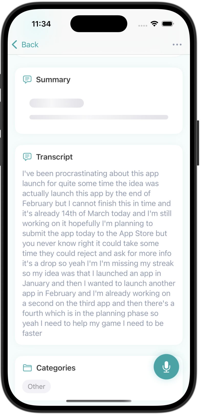 Transcription Feature